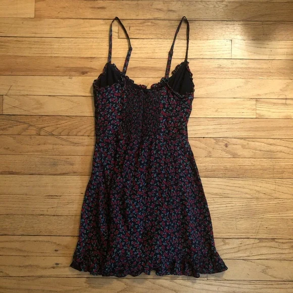 RARE Reformation Frannie Floral Mini Dress Size 2 - Picture 4 of 7